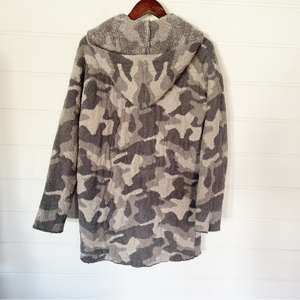 Barefoot Dreams CozyChic Camo Anorak, Hooded Zip-Up Jacket for Women Size Small - Picture 11 of 14